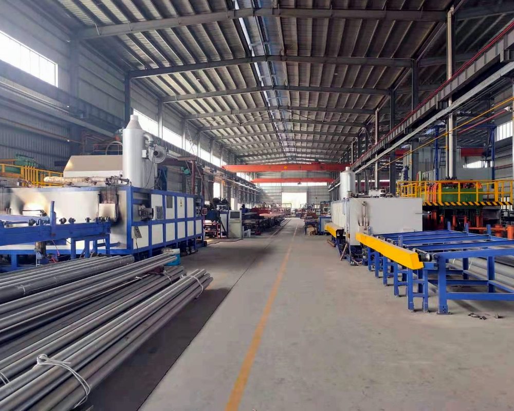 Aluminum extrusion production